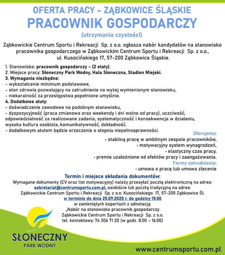 pracownik gospodarczy